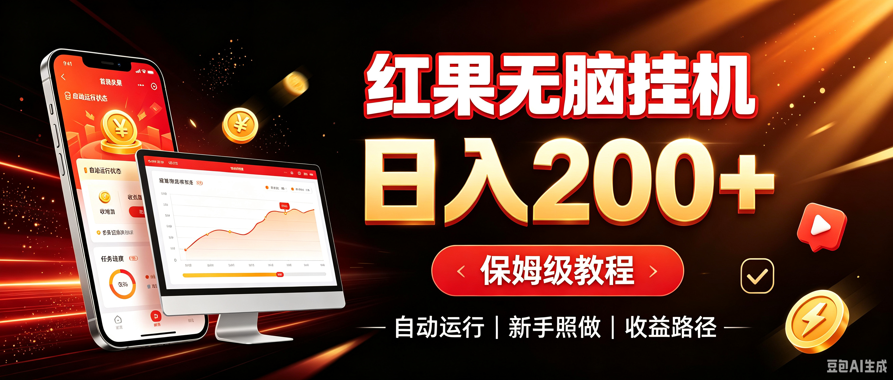 红果无脑挂机，日入200+保姆级教程