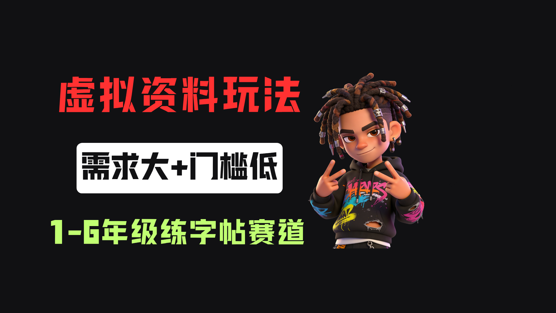 小红书卖1-6年级练字帖（电子版），客单价3.8，400天卖了1.6w单！