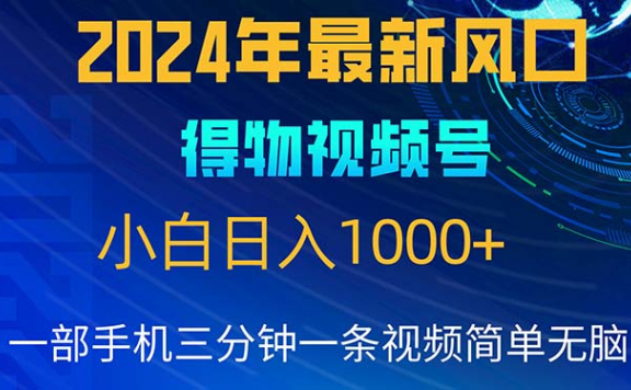 2024年5月最新蓝海项目,小白无脑操作,轻松上手,日入1000+