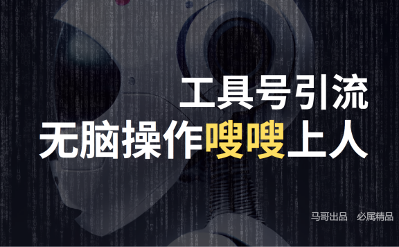 工具号高效引流法,嗖嗖上人,日引1000+,直接搬运,无脑操作