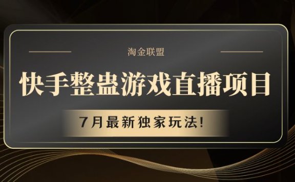 快手整蛊游戏直播项目