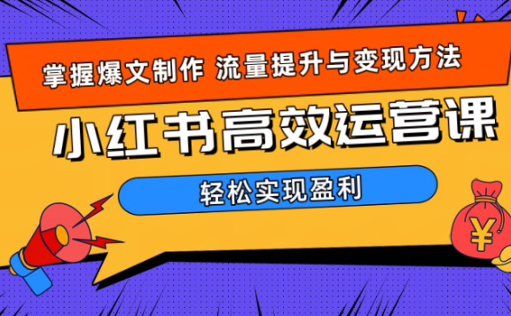 价值980小红书运营操作指南