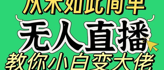 淘宝无人直播，蓝海项目，躺赚，纯挂机！日变现1000+