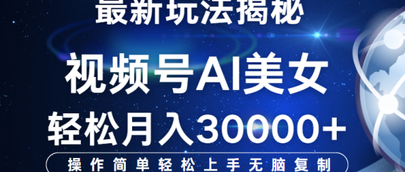 视频号最新玩法揭秘，当天起号，拉爆流量收益，小白也能轻松月入30000+