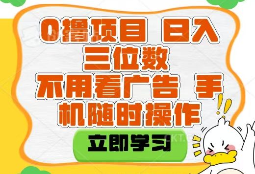 适合新手小白的互联网0撸项目，不用技术无脑操作，轻松日入三位数