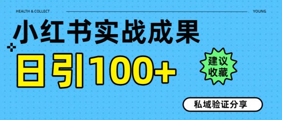 实战成果！小红书图文引流日引100+私域流量经验分享