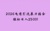 2026电商引流新玩法,日引200,日可入2500+