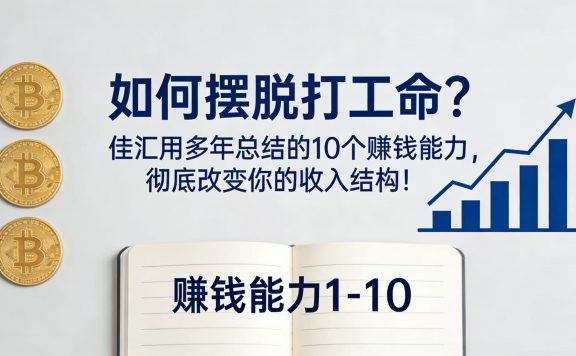 如何摆脱打工命？总结的 10 个赚钱能力，彻底改变你的收入结构！