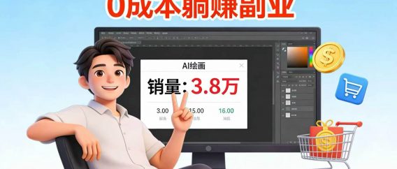 爆单 3.8 万!AI 绘画做手机壁纸,0 成本躺赚副业