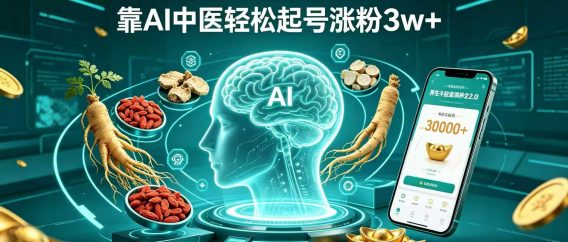 养生赛道新风口！Deepseek 中式养生 2.0，靠 AI 中医轻松起号涨粉 3w+