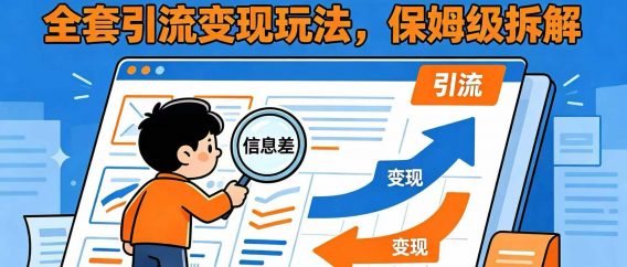 抖音野路子信息差合集!全套引流变现玩法,保姆级拆解