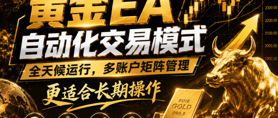 黄金EA量化：多窗口矩阵稳定运行，系统自动执行，收益空间持续放大