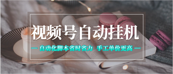 视频号自动挂机,自动化脚本省时省力,手工单价更高