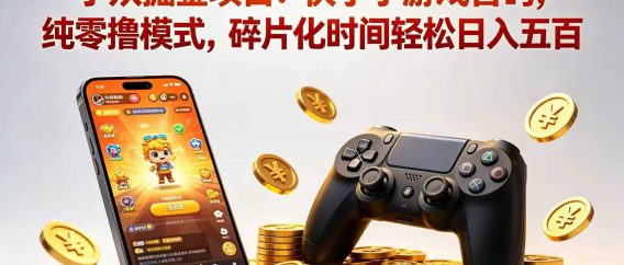 小众掘金项目：快手小游戏首码，纯零撸模式，碎片化时间轻松日入五百