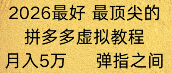 拼多多虚拟店懒人运营法：机器人包办回复发货，月入5W+教程！